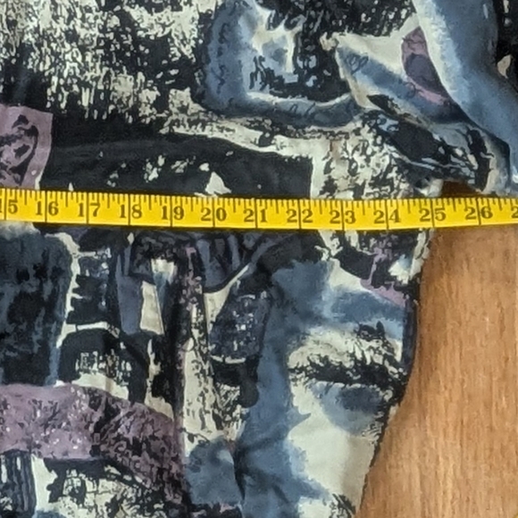 Vintage Carte Abstract Silk Bomber – 100% Silk 90s Art Scene Jacket 🎨🕺 (L) - Picture 3 of 11